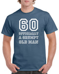 Mens 60th Birthday T Shirt Top Shirt Gift Present Sixty 60 Years Old Offically A Grumpy Old Man Funny Tee Graphic Tee – Warm & Stylish · Trending Graphic Apparel