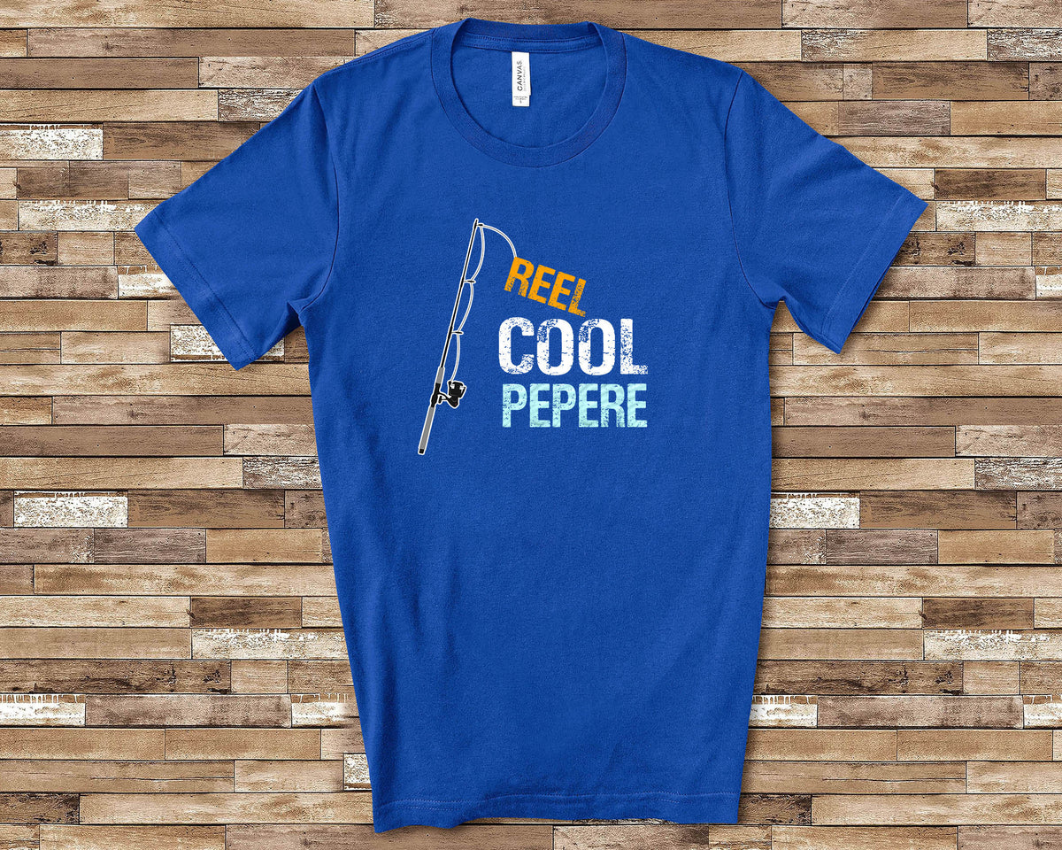 Reel Cool Pepere Shirt Grandpa Gift from Granddaughter Grandson Unique Birthday Christmas or Father39s Day Gifts for French Grandfather Graphic Tee – Warm & Stylish · Must-Have Style