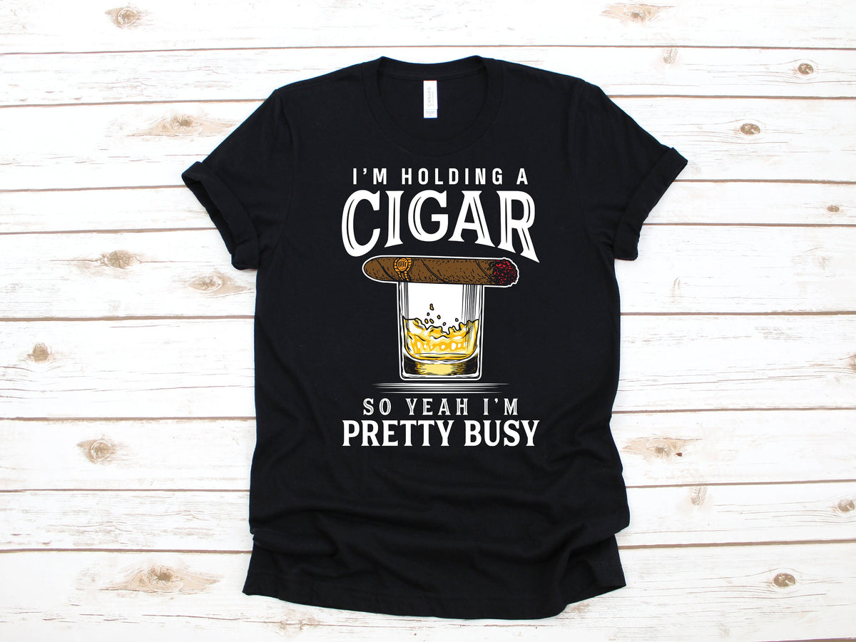 Funny Cigars Whiskey TShirt Cigar Smoker Gift Scotch Drinker Long Sleeve Sweatshirt Hoodie Tank Top Hoodie – Warm & Stylish · Perfect For Daily Wear
