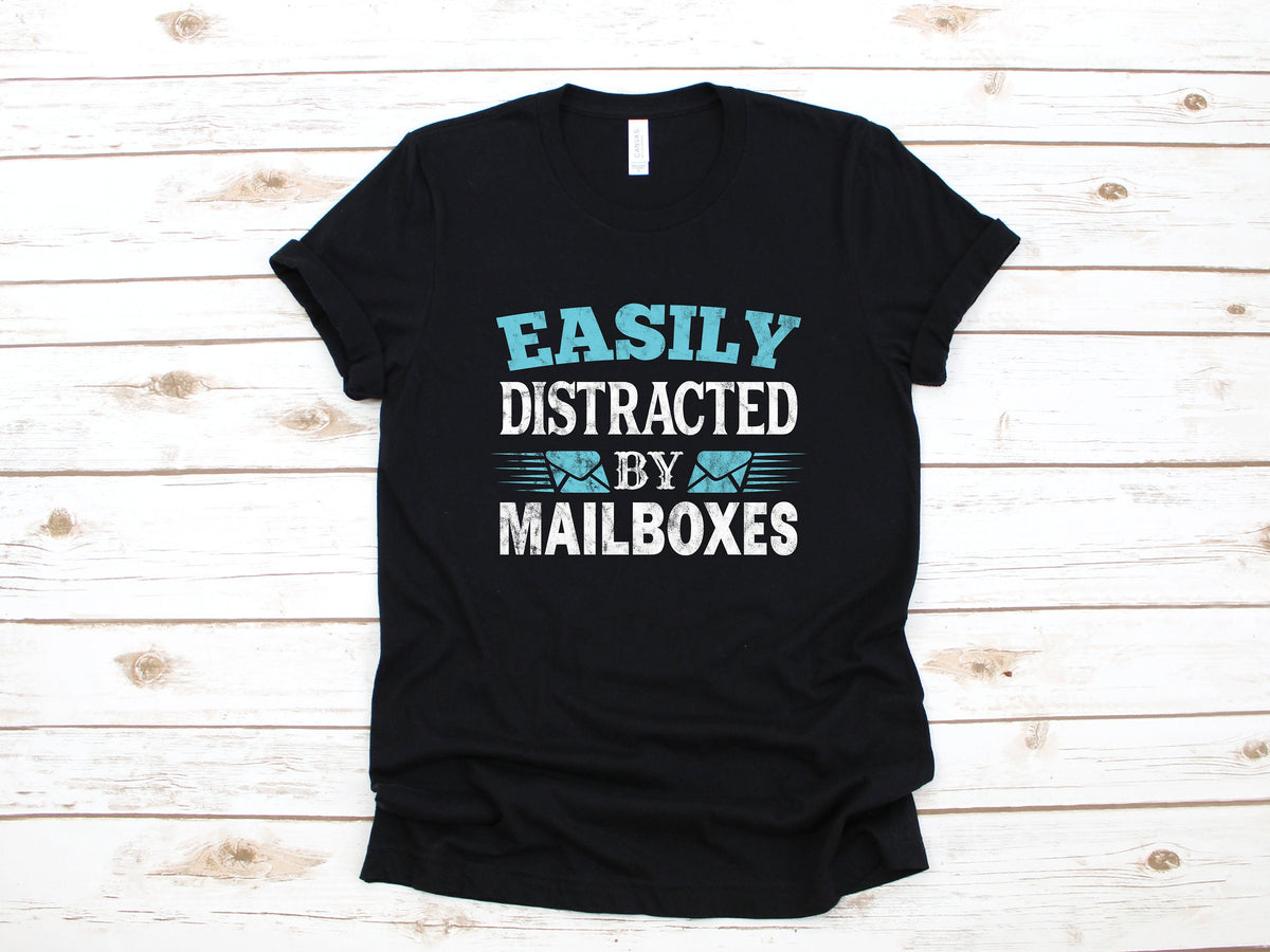 Funny Postal Worker Shirt Distracted By Mailboxes Post Office TShirt Postman Long Sleeve Sweatshirt Hoodie Tank Top Hoodie – Aesthetic Look · Perfect For Daily Wear
