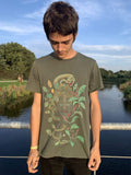Sacred Geometry Shirt Yoga Shirt Aya Men in Olive Ayahuasca Clothes Psychedelic Tshirt Graphic t shirt Psychedelic Tee Graphic Tee – Easygoing Wear · High-Quality Print