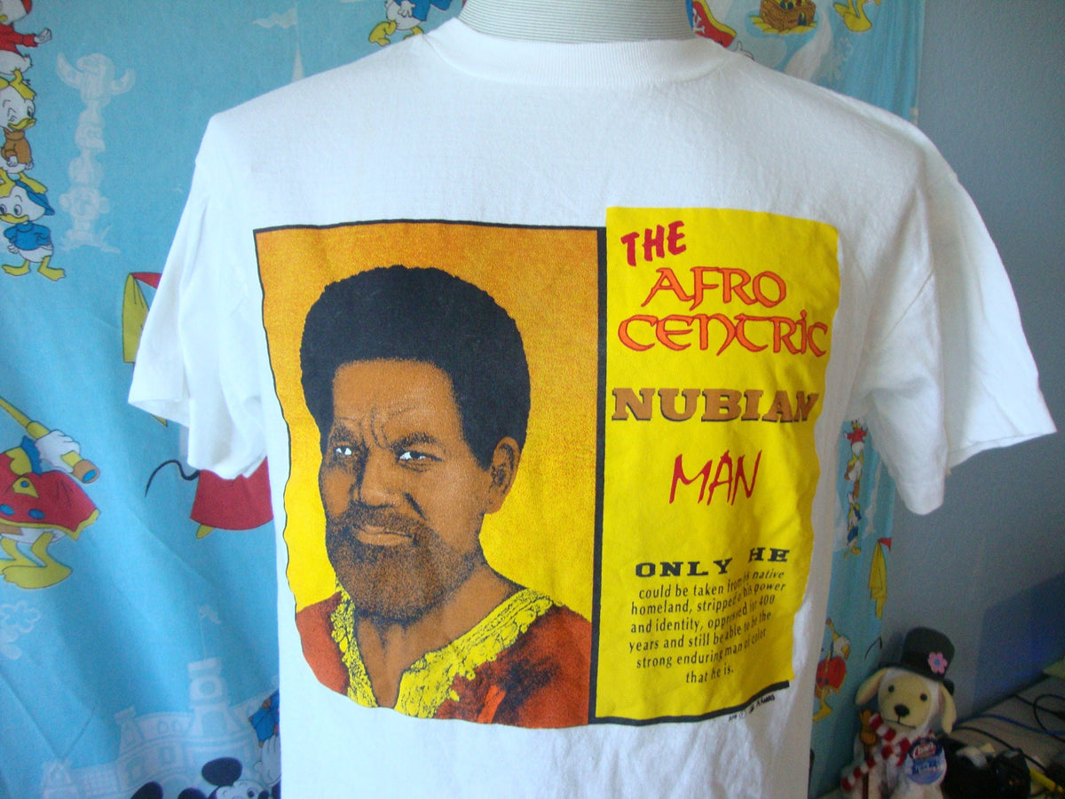 Vintage 9039s The Afro Centric Nubian Man T Shirt Size M Graphic Tee – Fan Favorite · Perfect For Daily Wear