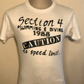 Vintage 8039s Section 4 Swimming Diving Caution TShirt Size S Graphic Tee – Feel-Good Design · Must-Have Style