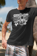 Birthday Gifts For Dad Men Mens Fishing T Shirt Good Things Come To Those Who Bait Fishing TShirt Sea Fishing Graphic Tee – Aesthetic Look · Perfect For Daily Wear
