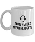Dispatch Coffee Mug Funny Dispatcher Gift 911 Dispatcher Gift Emergency Dispatcher Present Some Heroes Wear Headsets Graphic Tee – Everyday Comfort · High-Quality Print