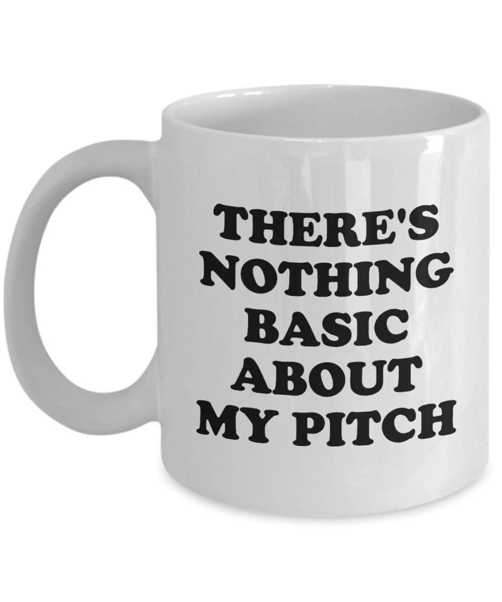 Funny Softball Mug Softball Gift Softball Player Gift Softballer Present Nothing Basic About My Pitch Graphic Tee – Fan Favorite · Must-Have Style