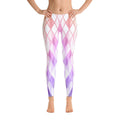 Pink Purple Gold Diamond Geometric Pattern Leggings for Women Great for Comfortable Everyday Wear Fitness Workout or Yoga Graphic Tee – Soft Feel · Great Gift For Fans