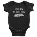 Cute Logging Baby Shirt Logger Baby Onepiece How My Daddy Rolls Baby Shower First Birthday Many Sizes And Colors Graphic Tee – Feel-Good Design · Must-Have Style