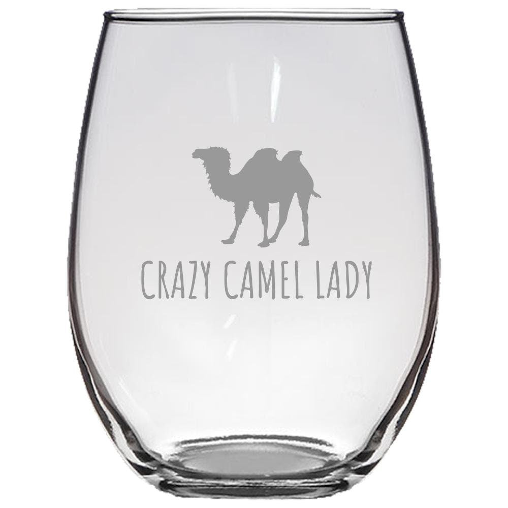 Camel Stemless Wine Glass Gift For Camel Lover Or Farmer Camel Dairy Present Crazy Camel Lady Camel Gift Graphic Tee – Fan Favorite · Great Gift For Fans