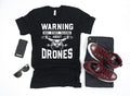 Warning Drones Shirt Funny Drone Pilot TShirt Tank Top Hoodie Hoodie Long Sleeve Apparel Gift Hoodie – Premium Graphic · High-Quality Print