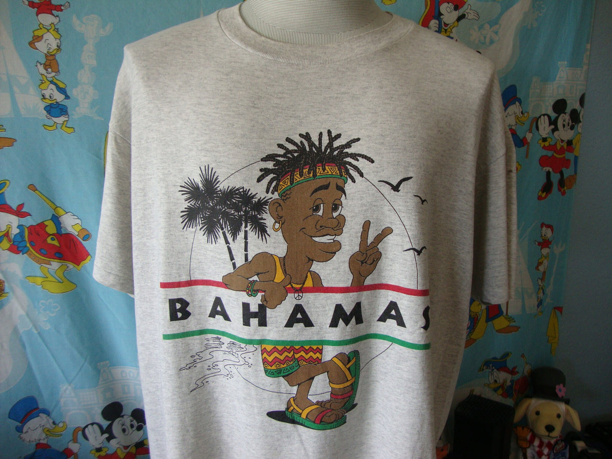 Vintage 9039s BAHAMAS Vacation Tourist T Shirt XL Graphic Tee – Soft Feel · Great Gift For Fans