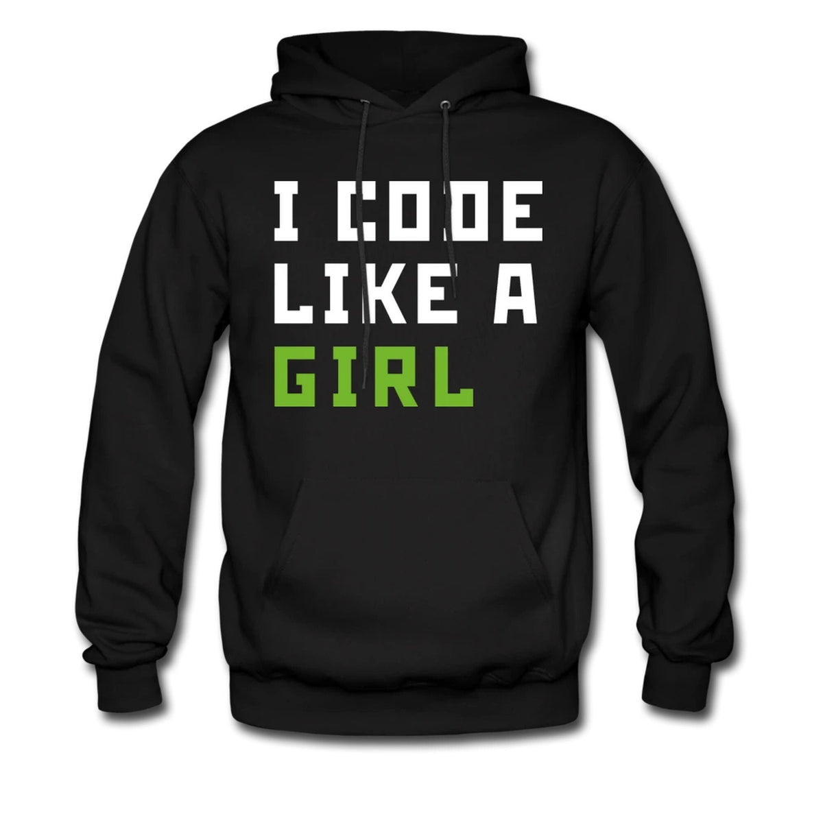 Programmer Hoodie Programming Sweater Programmer Pullover Coder Hoodie Coding Sweatshirt Coder Pullover I Code Like a Girl OH320 Hoodie – Premium Graphic · Perfect For Daily Wear
