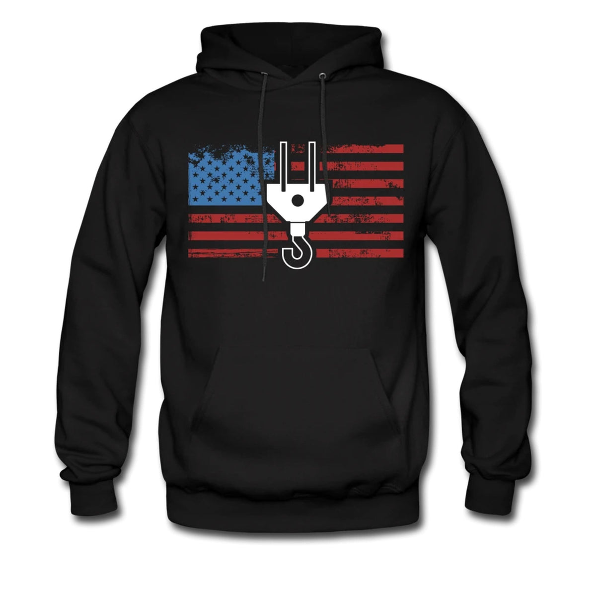 American Flag Crane Sweater Crane Operator Hoodie Crane Operator Pullover Union Worker Hoodie Crane Hoodie American Crane Hoodie OH044 Hoodie – Premium Graphic · Great Gift For Fans