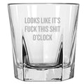Sarcasm Rocks Glass Sarcasm Gift Looks Like It39 Fuck This Shit O39Clock Sarcasm Humor Whiskey Tumbler Graphic Tee – Feel-Good Design · Great Gift For Fans