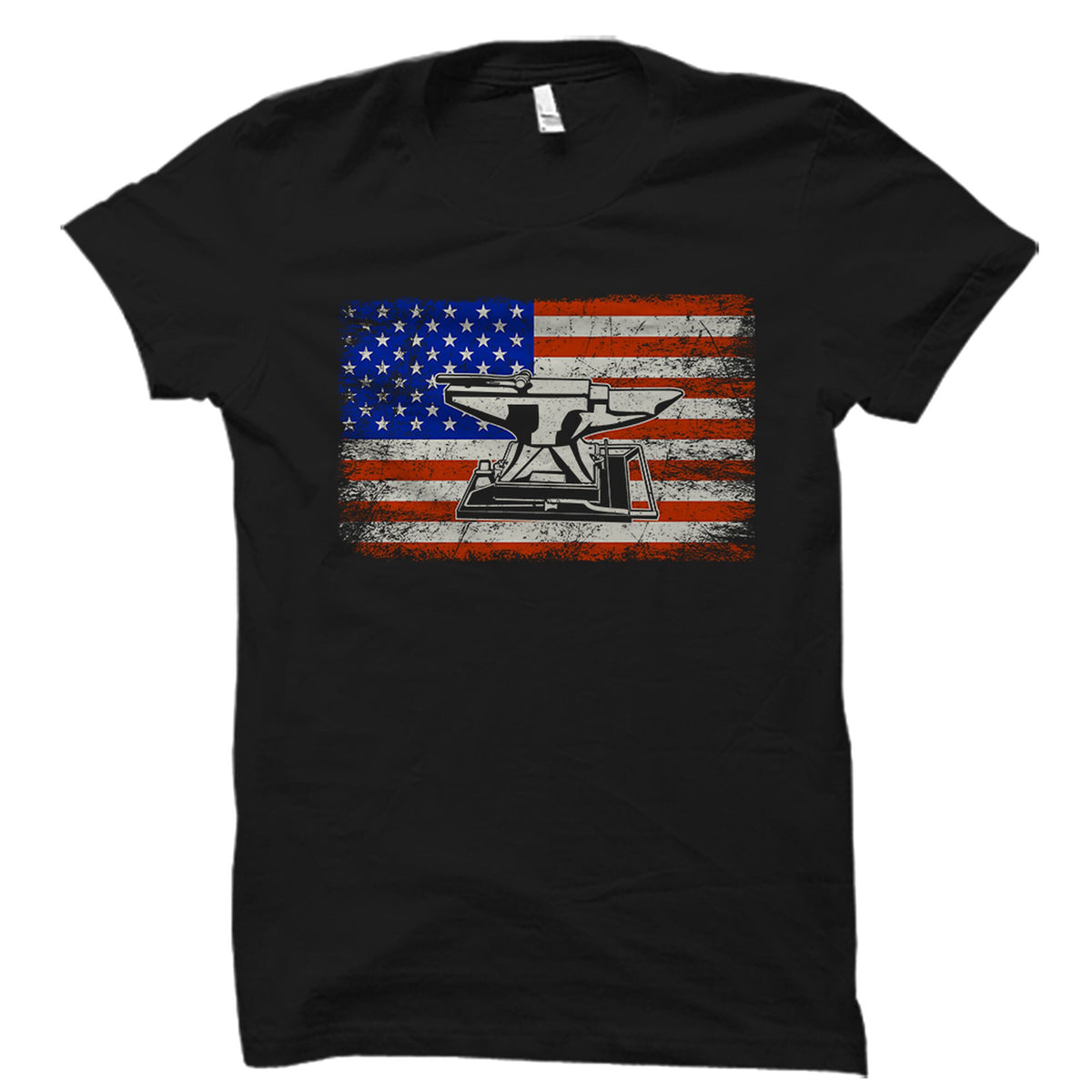 Blacksmith Shirt Blacksmith Gift Blacksmithing Shirt Blacksmithing Gift Metalsmith Shirt Metalsmith Gift Blacksmith USA Flag OS5907 Graphic Tee – Premium Graphic · High-Quality Print