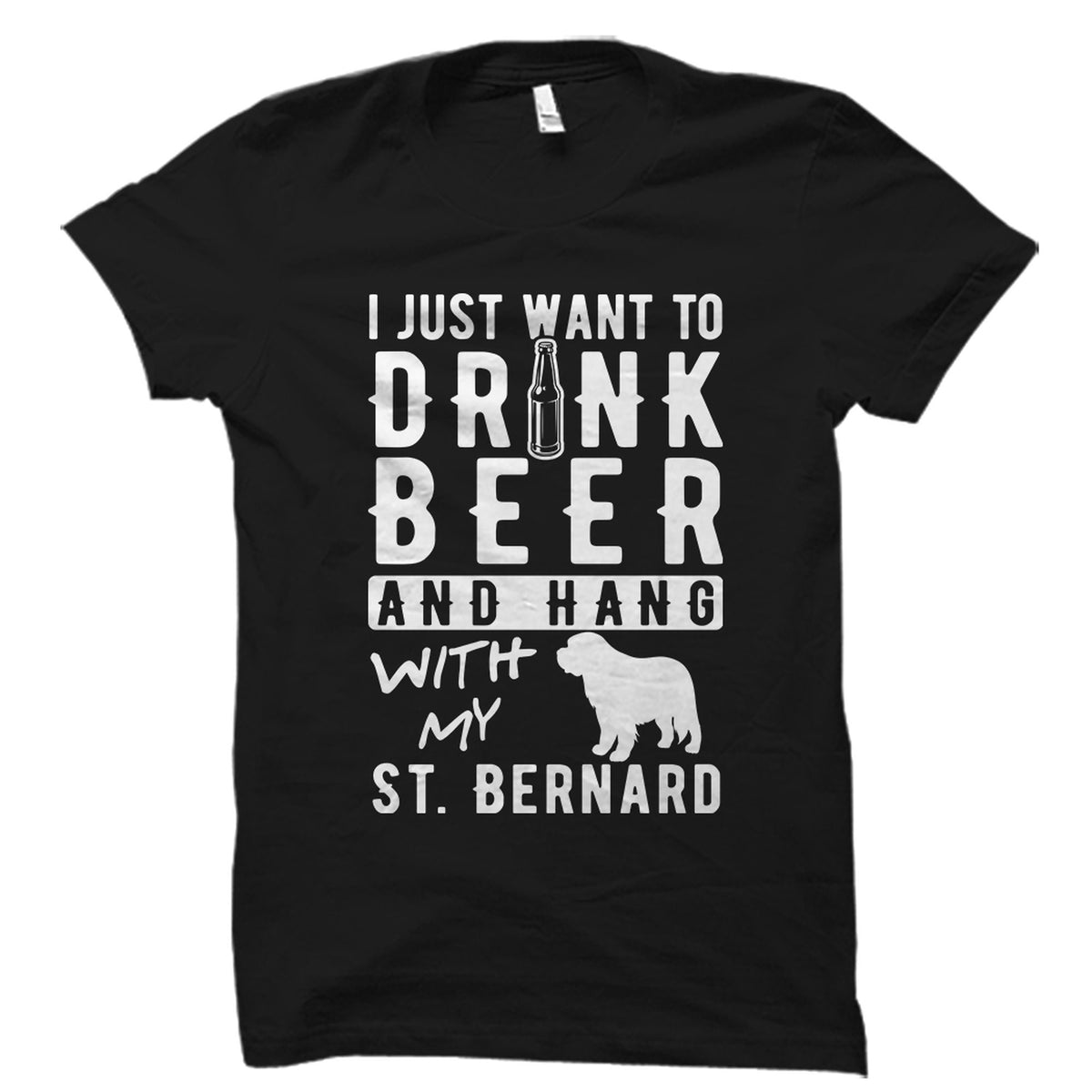St Bernard Shirt St Bernard Gift Saint Bernard TShirt St Bernard Beer Shirt Dog Lover Shirt Dog Lover Gift Dog Shirt OS5757 Graphic Tee – Everyday Comfort · High-Quality Print