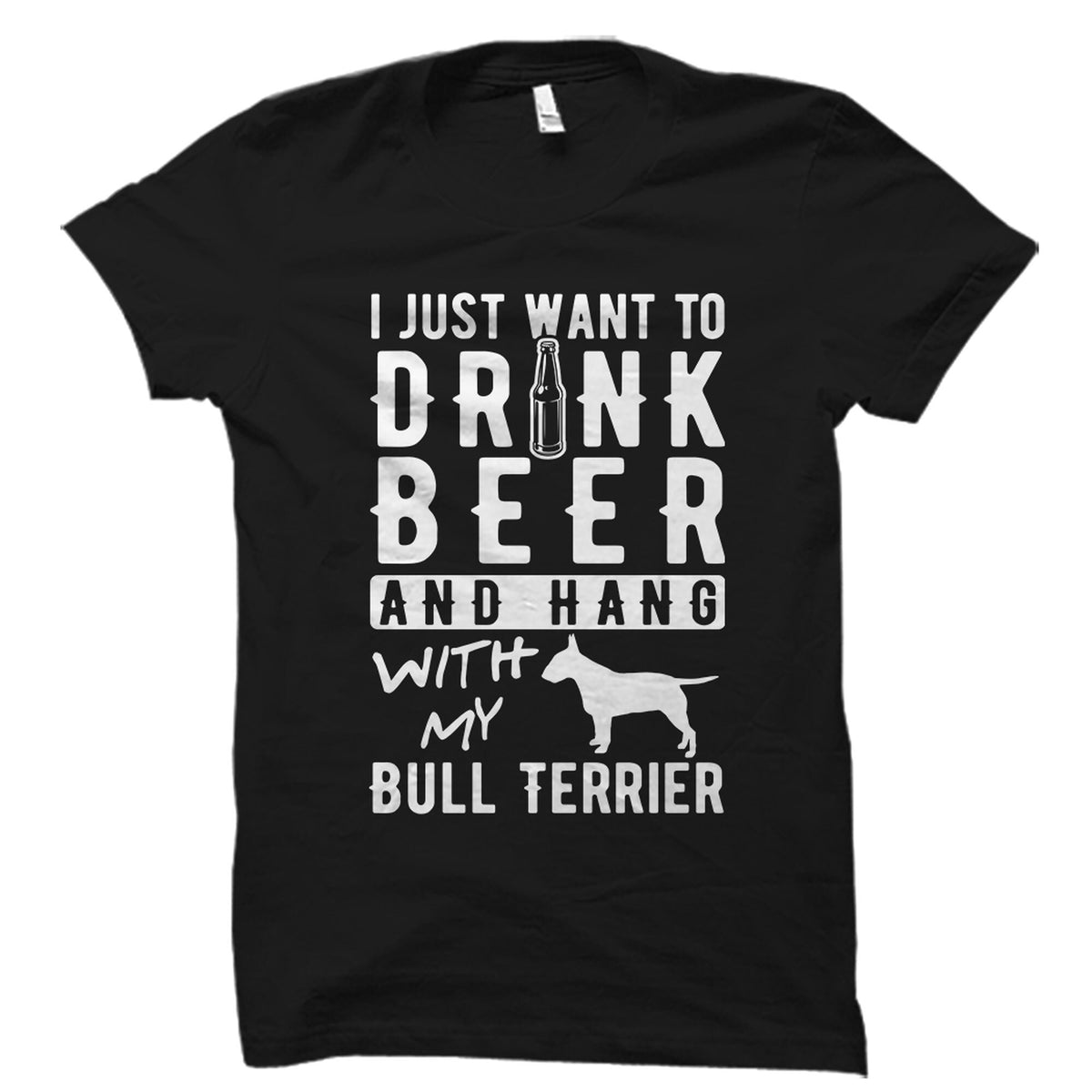 Bull Terrier Shirt Bull Terrier Gift Bull Terrier Beer Shirt Dog Lover Shirt Dog Lover Gift Dog Shirt Dog Owner Gift OS3891 Graphic Tee – Soft Feel · High-Quality Print