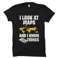 Cartographer Shirt Cartographer Gift Land Surveyor Shirt Cartography Shirt Map Making Gift Cartographer Gifts Geography Shirt OS6037 Graphic Tee – Soft Feel · High-Quality Print