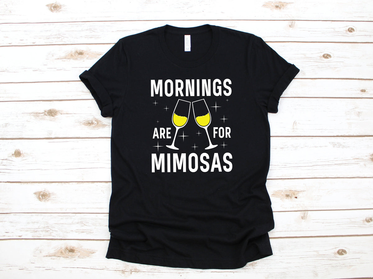 Mornings Are For Mimosas TShirt Funny Brunch Champagne Breakfast Tank Top Hoodie Sweatshirt Long Sleeve Apparel Gift Hoodie – Fan Favorite · High-Quality Print