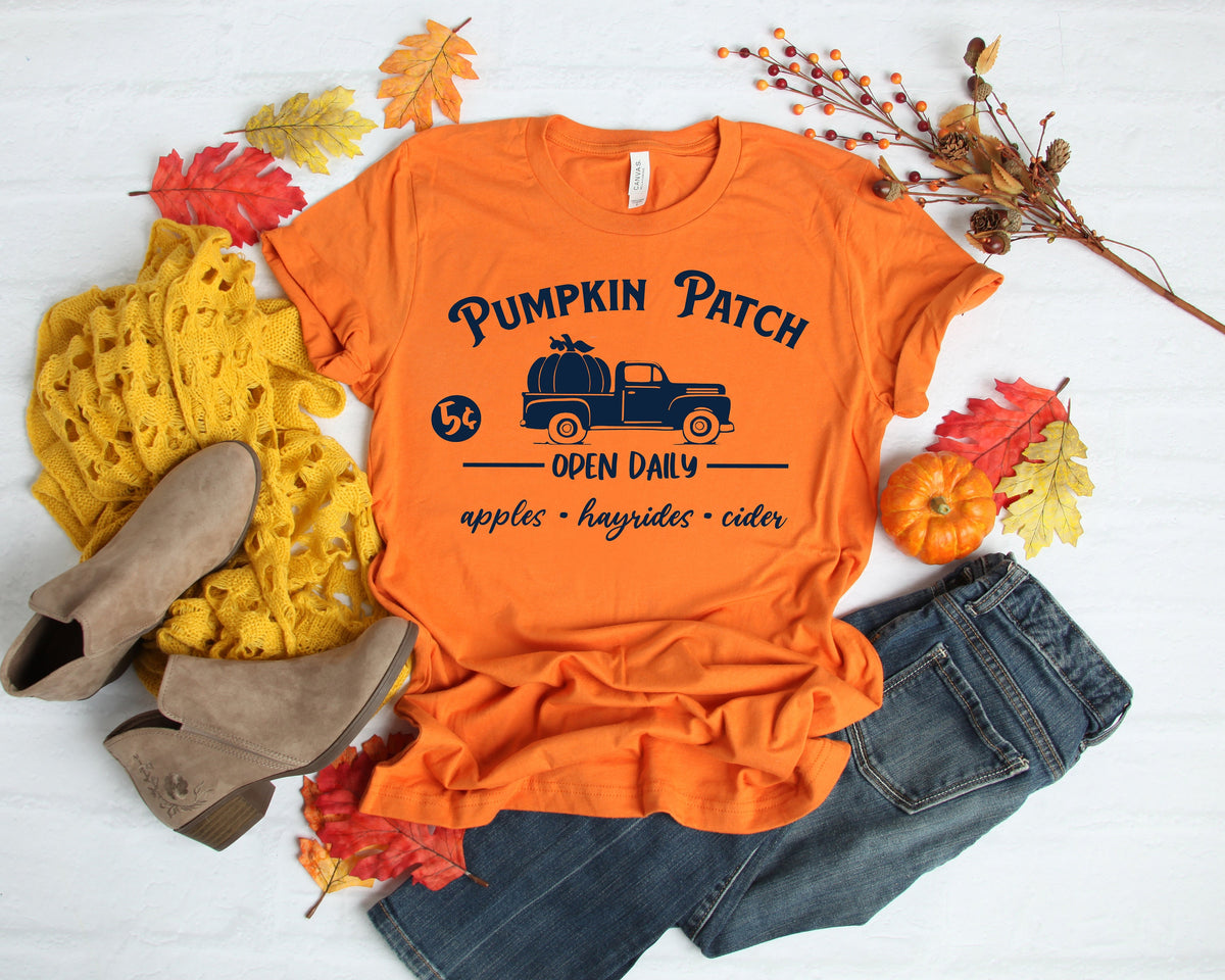 Fall Shirt Fall Shirt Women Pumpkin Patch Shirt Autumn Shirt Pumpkin Shirt Womens Fall Shirts Fall Shirts Thanksgiving Shirt Fall Graphic Tee – Everyday Comfort · Must-Have Style