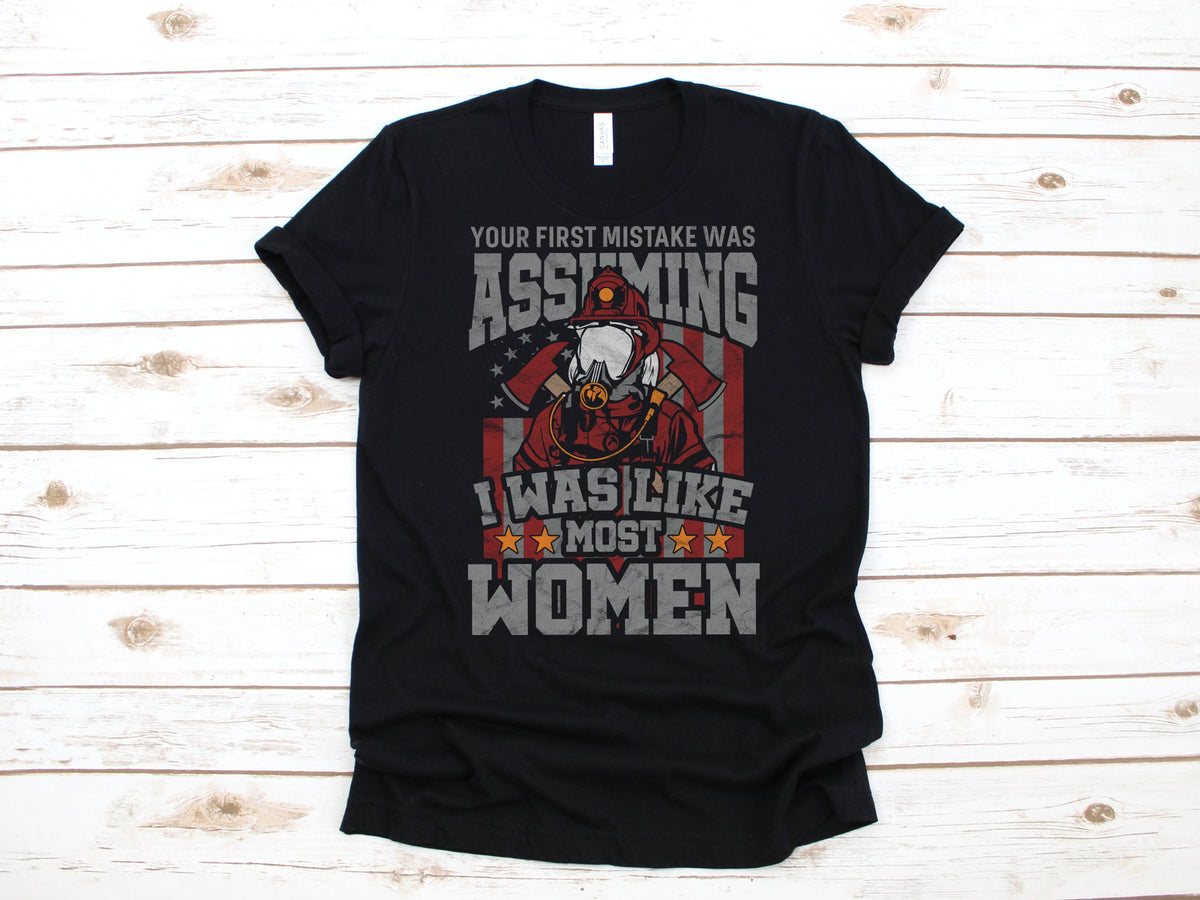 Woman Firefighter TShirt Funny Girl Firefighters Shirt Hoodie Womens Tee Long Sleeve Sweatshirt Hoodie – Everyday Comfort · Great Gift For Fans