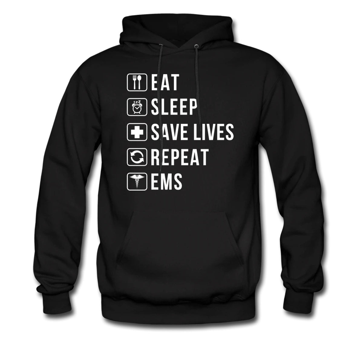 EMS Hoodie Medical Hoodie Hero Sweatshirt Hero Hoodie Medical Pullover EMS Sweater Medical Sweater Eat Sleep EMS Hoodie OH393 Hoodie – Cozy Vibes · Perfect For Daily Wear