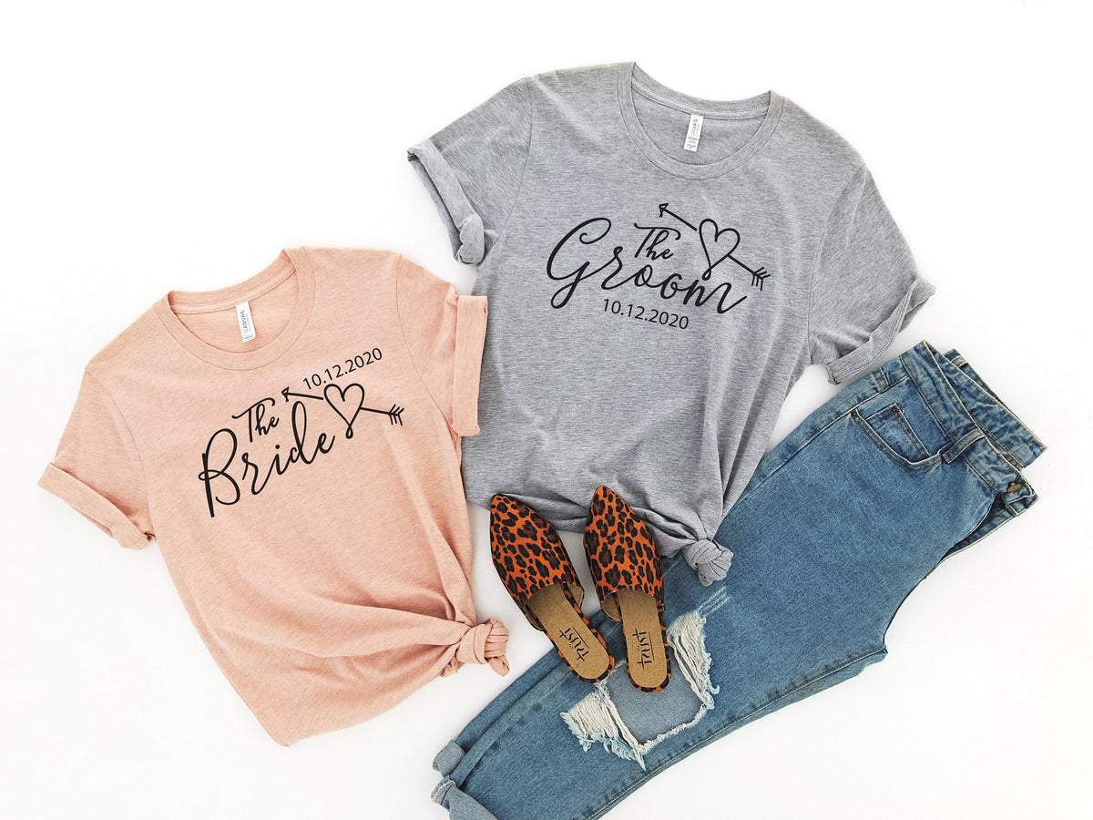 Groom and Bride ShirtMr and MrsJust Married ShirtHoneymoon ShirtWedding ShirtWife and Hubs ShirtsJust Married ShirtsCouple Shirts Graphic Tee – Easygoing Wear · Perfect For Daily Wear