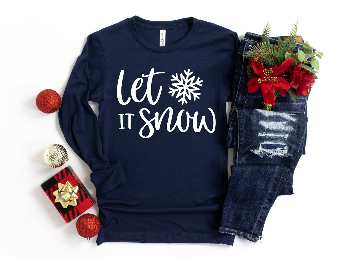 Let it Snow Shirt Christmas Shirt Christmas Gift Gift for her Let it snow Hoodie Christmas Sweatshirt Christmas gift for family Hoodie – Aesthetic Look · Must-Have Style