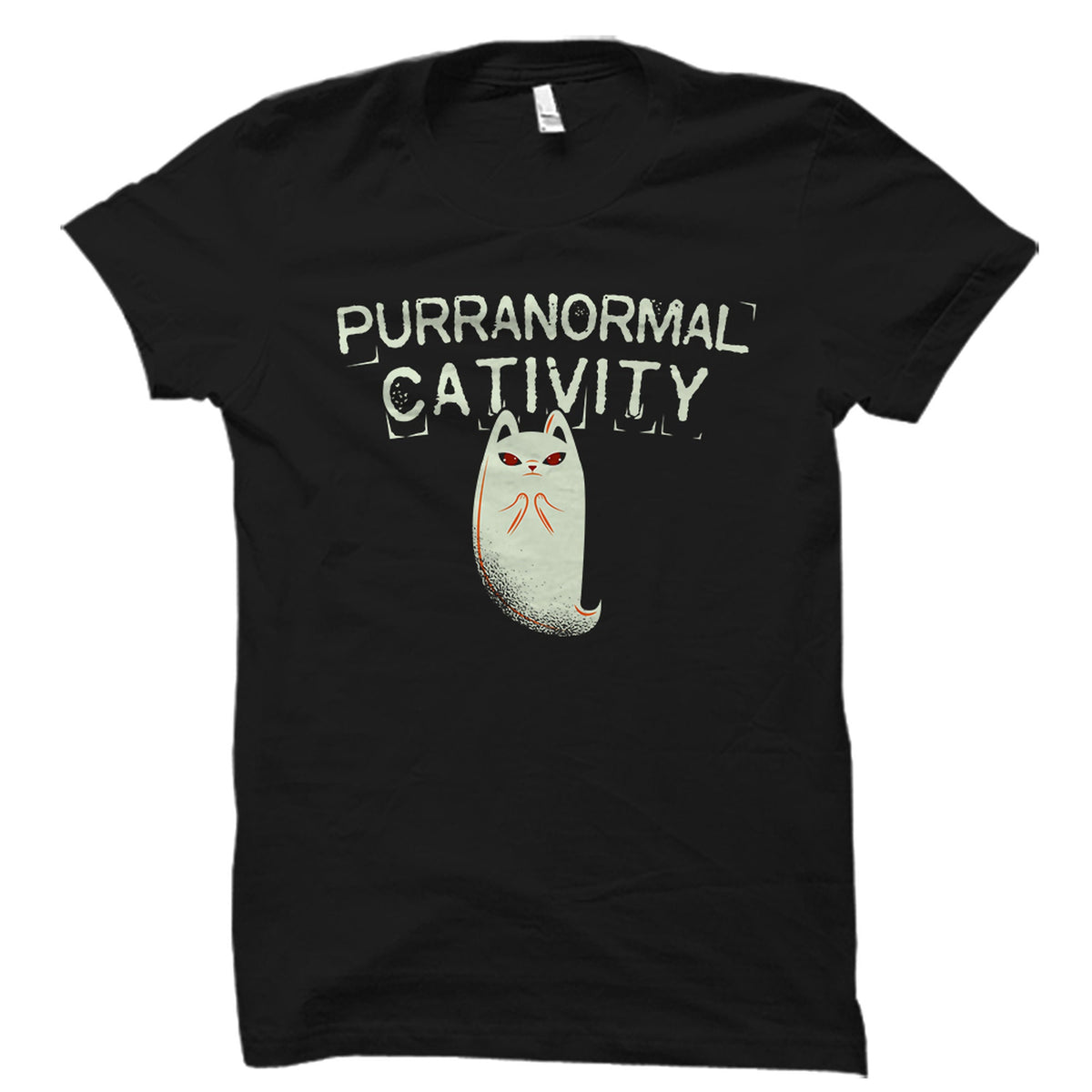 Funny Halloween Shirt Funny Halloween Gift Cat Halloween Shirt Cat Costume Shirt Horror Fan Gift Scary Shirt Paranormal Shirt OS5652 Graphic Tee – Cozy Vibes · High-Quality Print