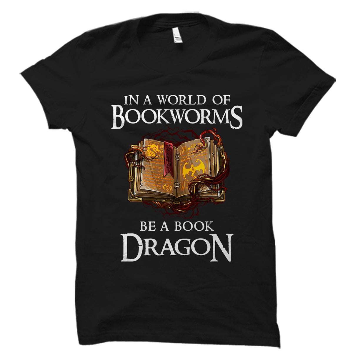 Book Dragon Shirt Book Dragon Gift Book Lover Shirt Bookworms Gift Book Shirt Book Lover Gift Reader Shirt Reader Gift Book OS3403 Graphic Tee – Fan Favorite · Trending Graphic Apparel