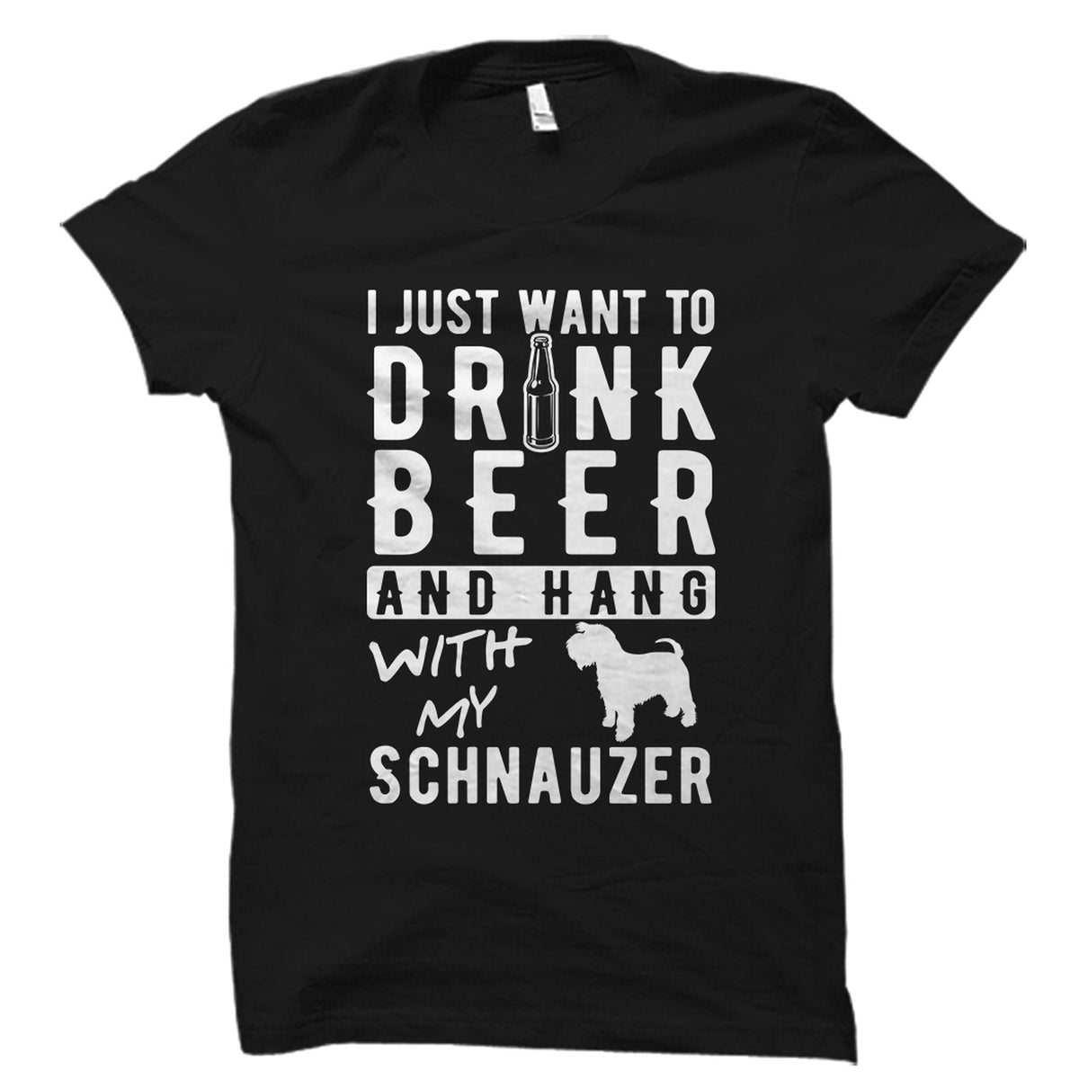 Schnauzer Shirt Schnauzer Gift Schnauzer Beer Shirt Dog Lover Shirt Dog Lover Gift Dog Shirt Dog Owner Gift OS3554 Graphic Tee – Everyday Comfort · High-Quality Print