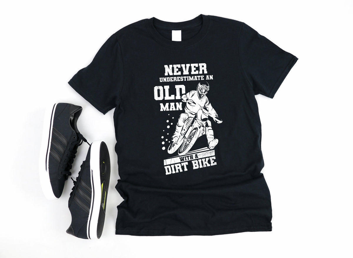 Old Man Dirt Biker Shirt Dad Birthday Funny Dirt Biker Gift Dirt Biking Fathers Day TShirt Long Sleeve Sweatshirt Hoodie Hoodie – Fan Favorite · Trending Graphic Apparel