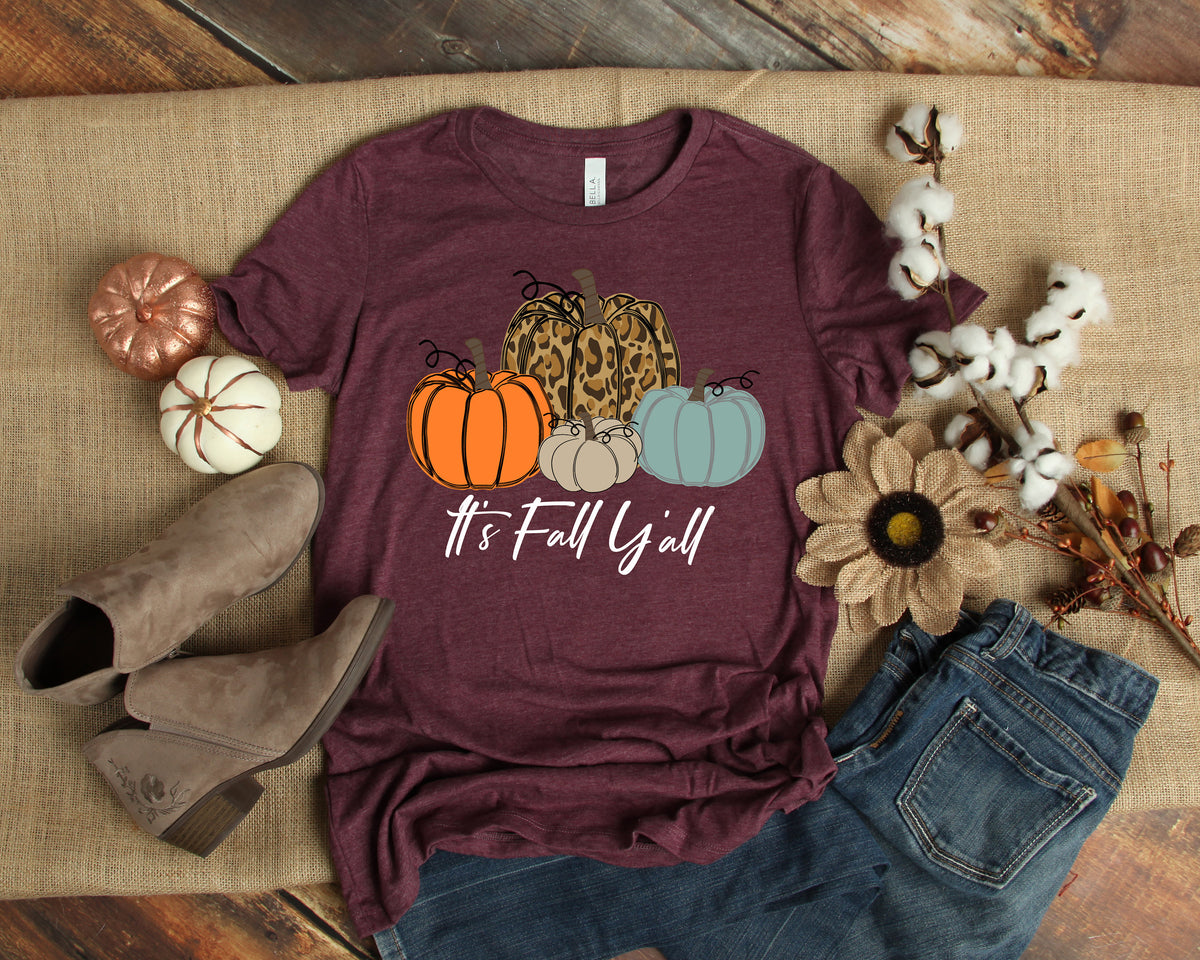 It is fall y39all Shirt Pumpkin TeeBuffalo Plaid Thanksgiving ShirtThanksgiving Family ShirtThanksgiving Matching Graphic Tee – Aesthetic Look · Perfect For Daily Wear