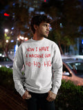 Mens Xmas Sweatshirt Bruce Willis Christmas Sweater Machine Gun Theme Cotton Sweatshirt Nakatomi Plaza Party 1988 Christmas Jumper Day Sweatshirt – Feel-Good Design · Trending Graphic Apparel