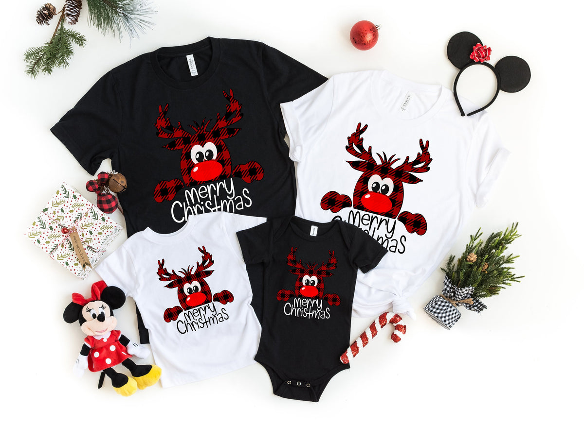 Buffalo Plaid Reindeer Christmas ShirtReindeer ShirtPeeping Reindeer ShirtMerry Christmas ShirtChristmas Family ShirtXmas Shirt Graphic Tee – Everyday Comfort · Must-Have Style