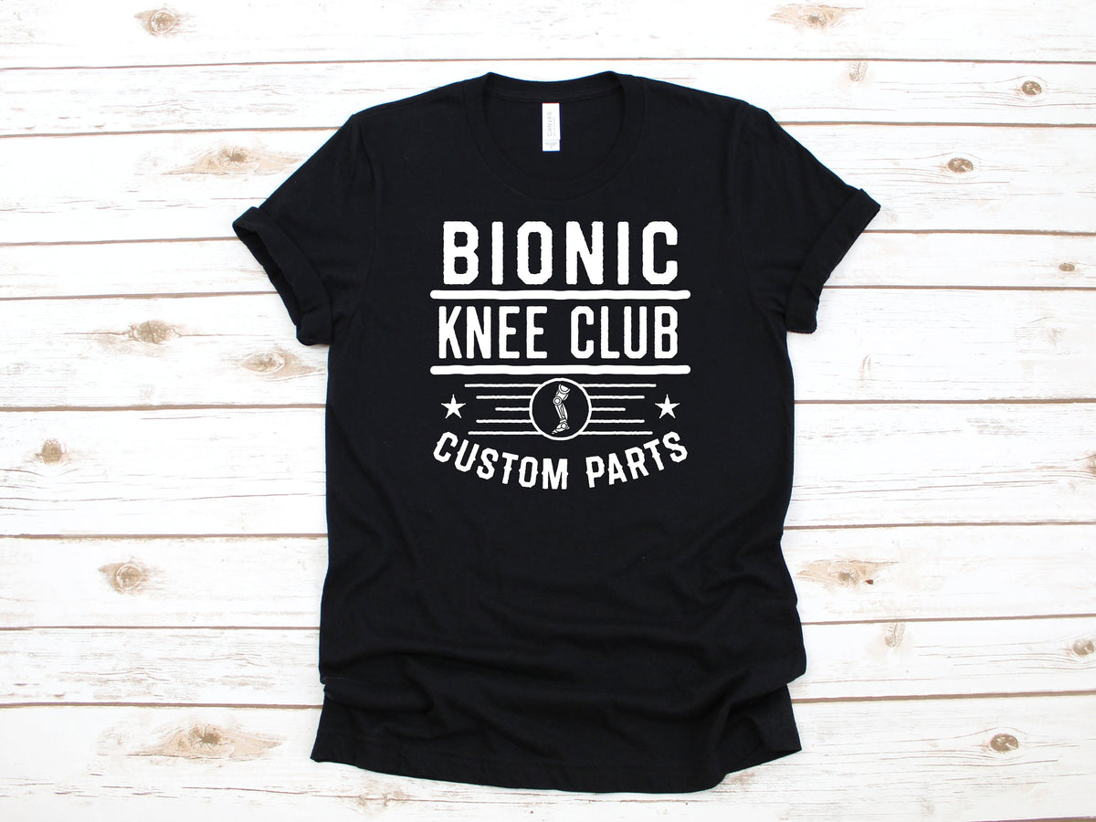 Bionic Knee Club TShirt Funny Surgery Gift Knee Replacement Get Well Soon Gift Hoodie Sweatshirt Long Sleeve New Knee Hoodie – Warm & Stylish · Top Pick For Any Outfit