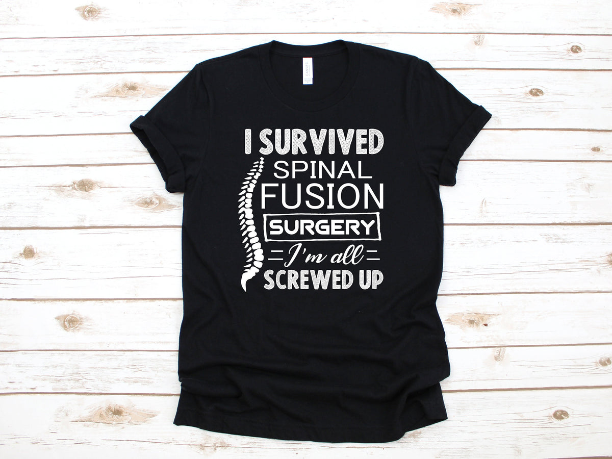 Spinal Fusion Surgery TShirt Spine Surgery Funny Surgery Gift Get Well Soon Gift Scoliosis Hoodie Sweatshirt Long Sleeve Hoodie – Feel-Good Design · Must-Have Style