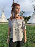 Sacred Geometry T Shirt BUDDHA VIBES PEARL Shirts for Women Spiritual Clothing Psychedelic Gift Loose Blouse Women Oversized T shirt Graphic Tee – Aesthetic Look · Perfect For Daily Wear