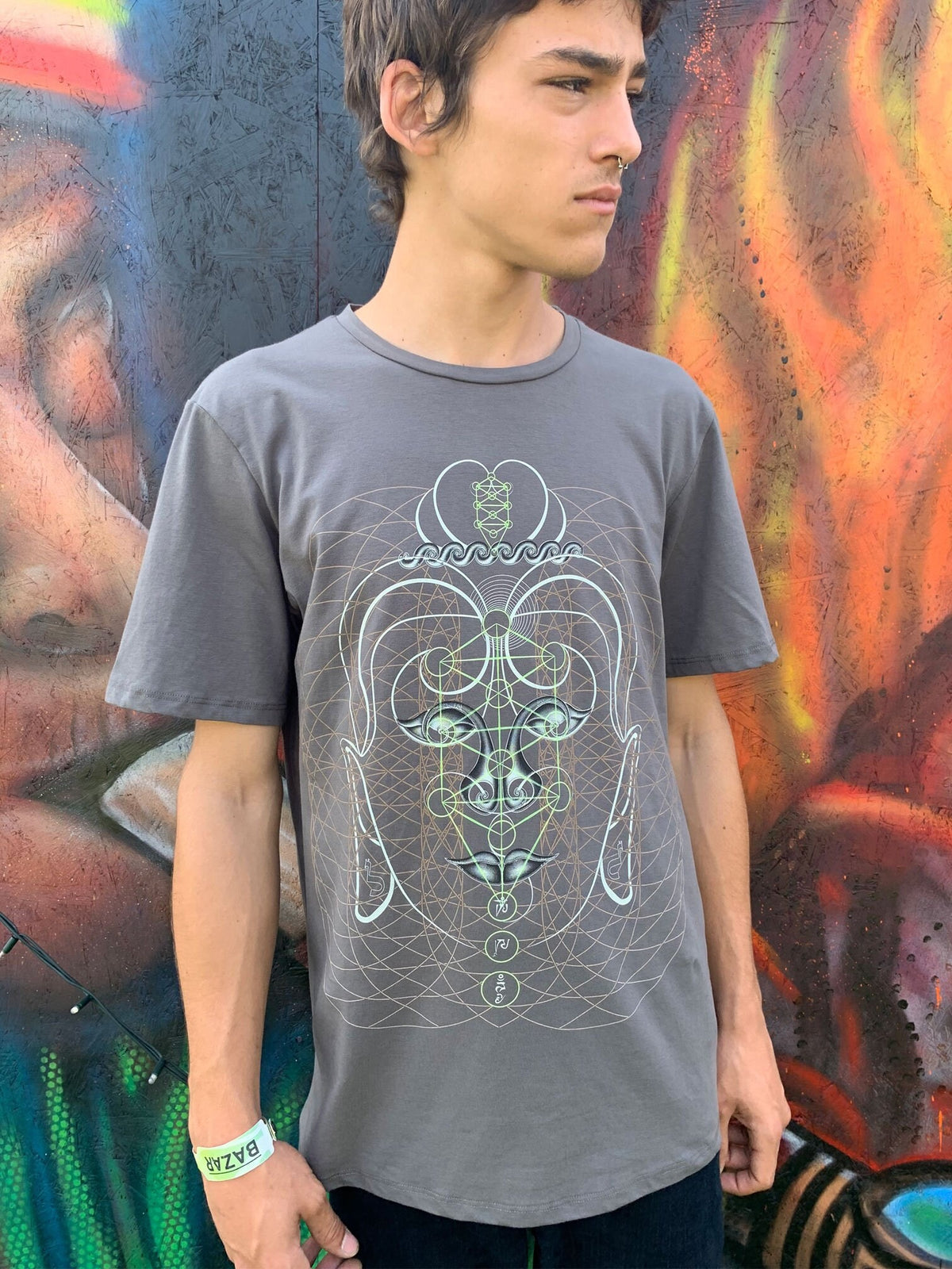 Men Spiritual Tee Sacred Geometry T Shirt Buddha shirt Meditation Unisex Shirt BUDDHA VIBES GREY Men Psychedelic Fashion Graphic Tee – Easygoing Wear · Perfect For Daily Wear