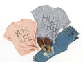 Wife Hubs Shirts Honeymoon Shirt Just Married Shirt Engagement Shirt Wedding Shirts Bridal Gift Engagement Husband And Wife Shirts Graphic Tee – Easygoing Wear · Top Pick For Any Outfit