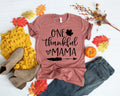 One Thankful Mama ShirtMom Thanksgiving ShirtGive Thanks shirtFunny Turkey ShirtFall ShirtThankful Family ShirtsThanksgiving Shirts Graphic Tee – Feel-Good Design · Perfect For Daily Wear