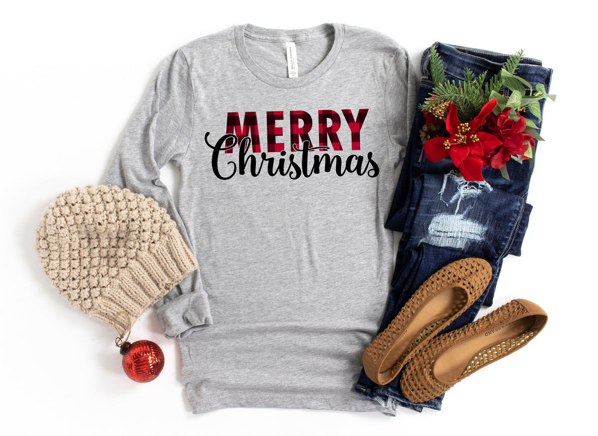 Buffalo Plaid Christmas TshirtMerry Christmas ShirtChristmas Tshirt Christmas Family ShirtChristmas Gift Holiday GiftMatching Shirt Graphic Tee – Warm & Stylish · Trending Graphic Apparel