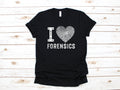 I Love Forensics Forensic Science Shirt Forensic Scientist TShirt Heart Crime Scene Hoodie Criminal Justice Tank Top Sweatshirt Hoodie – Soft Feel · Great Gift For Fans