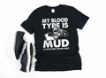 Funny ATV TShirt ATV My Blood Type Is Mud 4Wheeler Long Sleeve Four Wheeler Sweatshirt ATV Rider Children Kids Tees Hoodie Hoodie – Fan Favorite · High-Quality Print