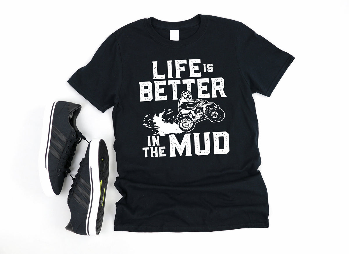 Funny ATV TShirt ATV Mud 4Wheeler Long Sleeve Four Wheeler Sweatshirt ATV Rider Children Kids Tees Hoodie Tank Top Hoodie – Aesthetic Look · Perfect For Daily Wear