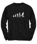 Funny Scooter Shirt Scooter Gifts Present For Scooter Rider Evolution of Humanity Long Sleeve Tee Graphic Tee – Everyday Comfort · Great Gift For Fans