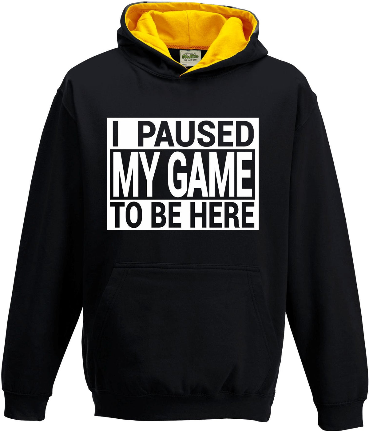 Gaming Hoodie I Paused My Game To Be Here Kids Retro Gaming Hooded Sweatshirt for Travel College Festival Gift for Gamers Friends Hoodie – Fan Favorite · High-Quality Print