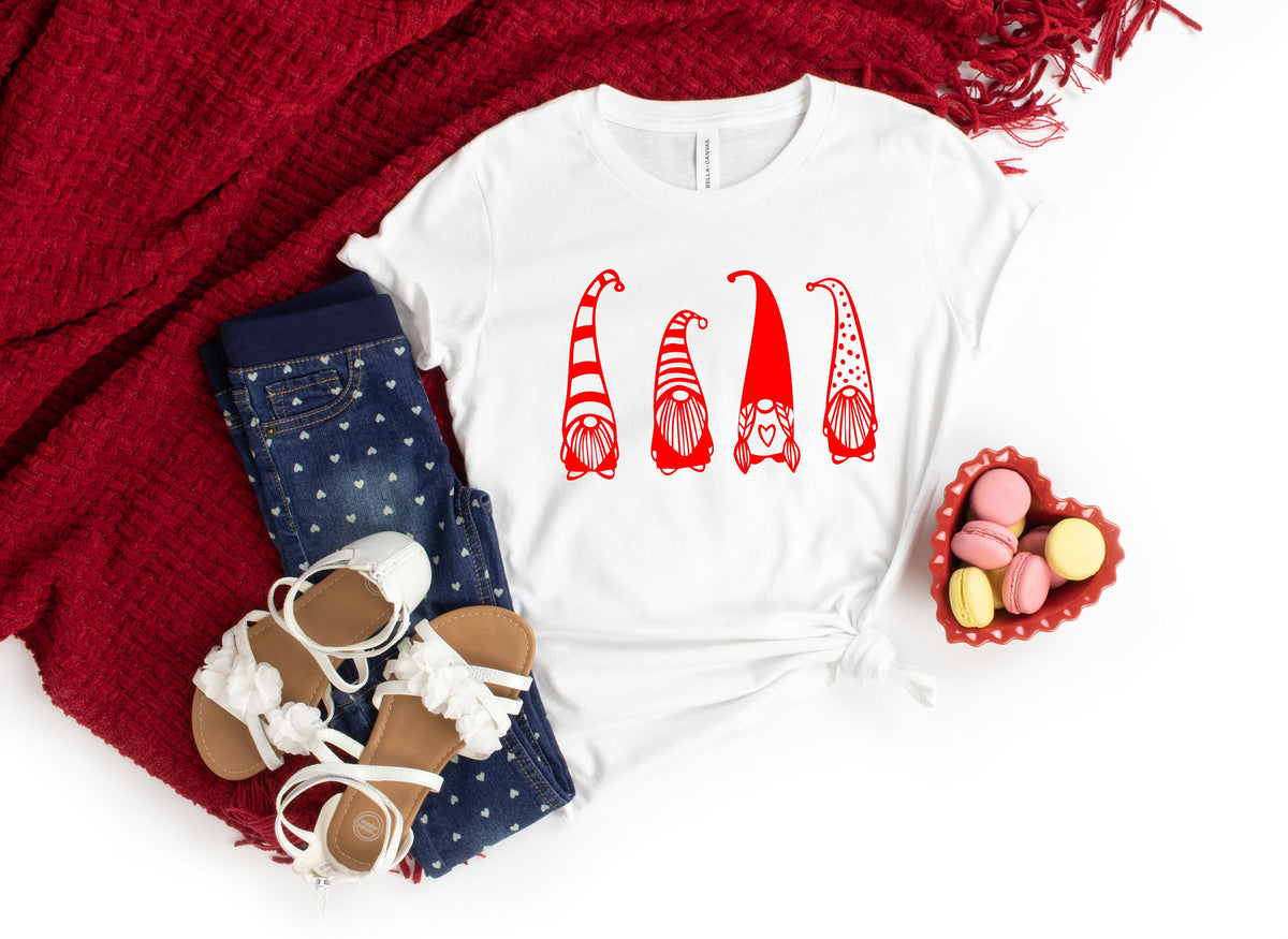 Gnomes ShirtValentines Day ShirtValentines Day Shirts For Women Heart Shirt Cute Valentine Shirt Cute Valentine TeeValentines Day Gift Graphic Tee – Soft Feel · Perfect For Daily Wear