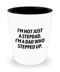 Stepfather Shot Glass Stepdad Gift Cute Stepfather Present Father39s Day Gift For Stepdad I39m A Dad Who Stepped Up Graphic Tee – Aesthetic Look · Top Pick For Any Outfit
