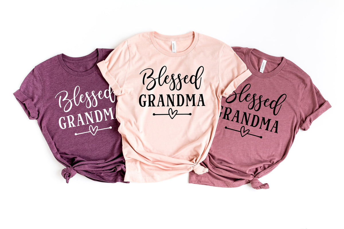 Blessed Grandma ShirtBlessed Nana Shirt Mom Life Shirt Mother TShirt Blessed Gigi ShirtCute Mom Gift Mothers Day Gift New Mom Gift Graphic Tee – Soft Feel · Great Gift For Fans